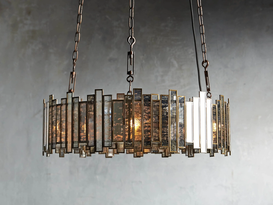 Artistic Glass Lailar Round Chandelier