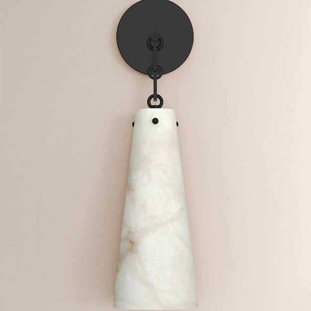 Steven Contemporary Alabaster Wall Sconce