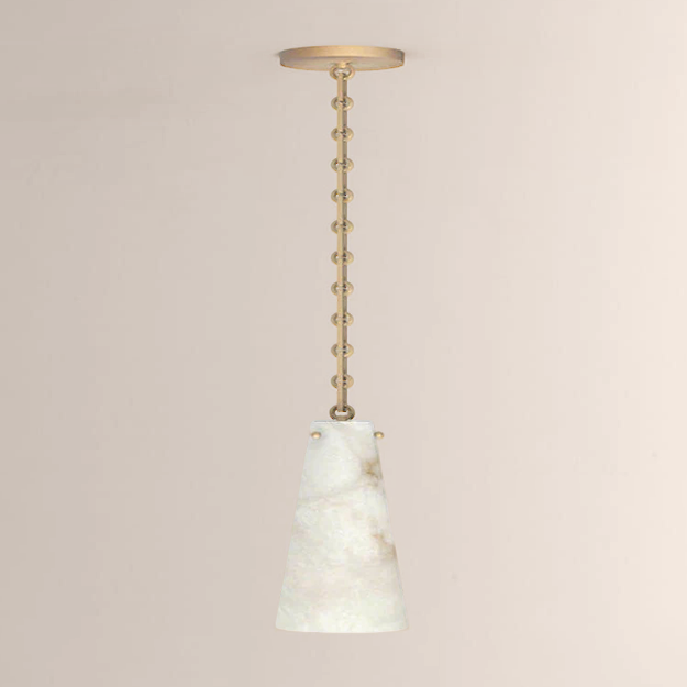 Steven Contemporary Unique Alabaster Pendant Light