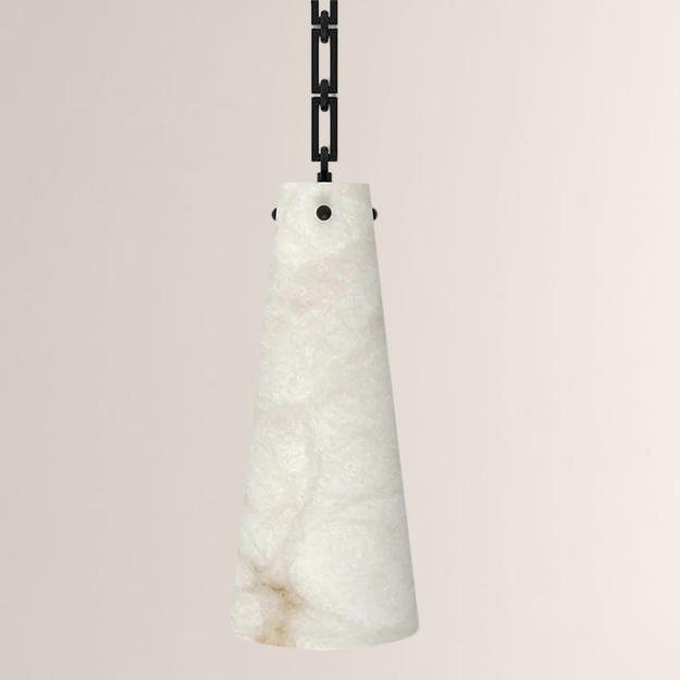 Steven Contemporary Alabaster Chandelier 5-Light