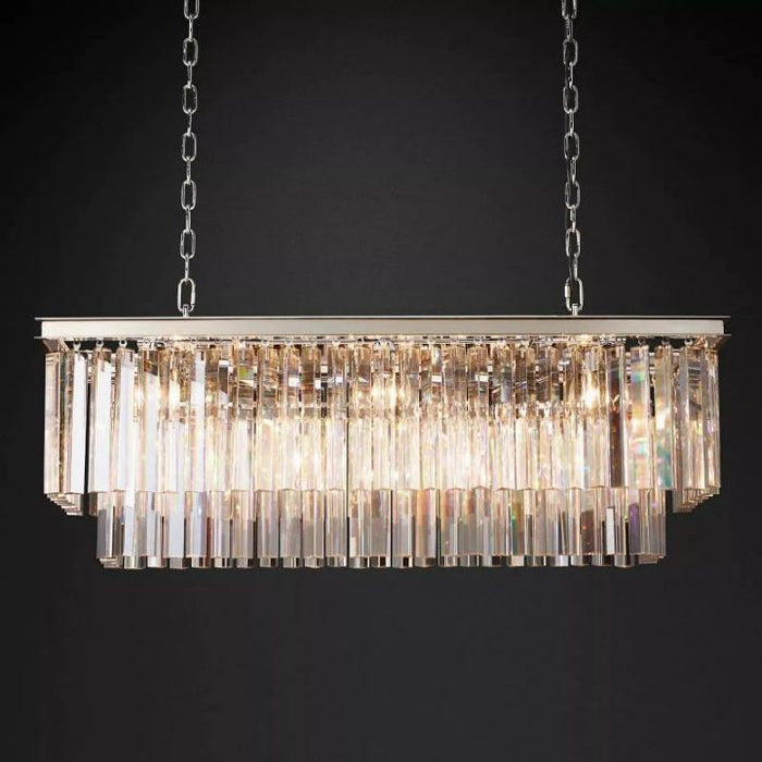 Zella 2-Tier Rectangular Chandelier 40"W