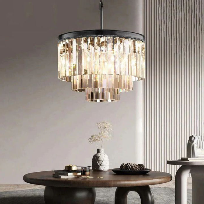 Zella Multi-Layer Round Chandelier 20"D