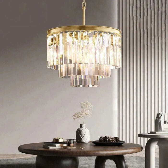 Zella Multi-Layer Round Chandelier 20"D