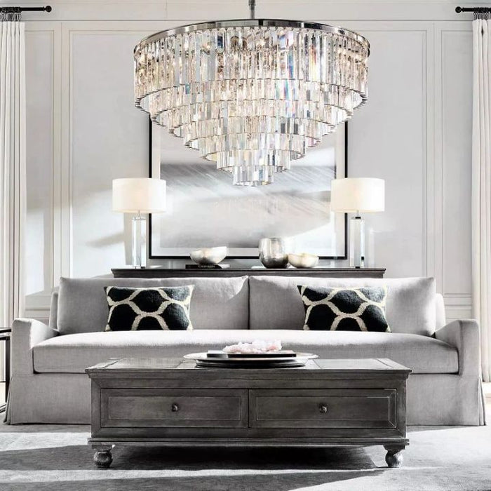 Zella Multi-Layer Round Chandelier 44"D