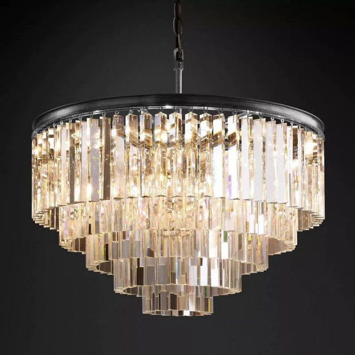 Zella Multi-Layer Round Chandelier 32"D