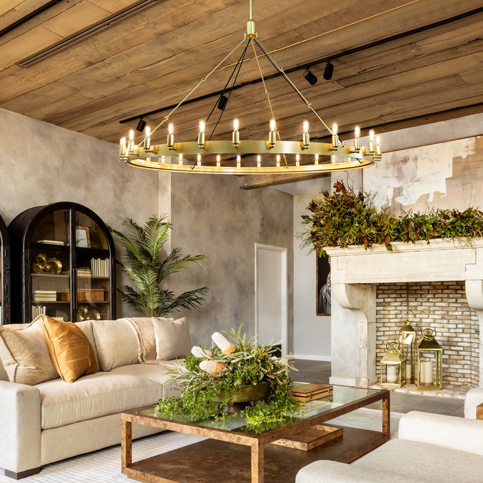 Camino Vintage Filament Outdoor Round Chandelier