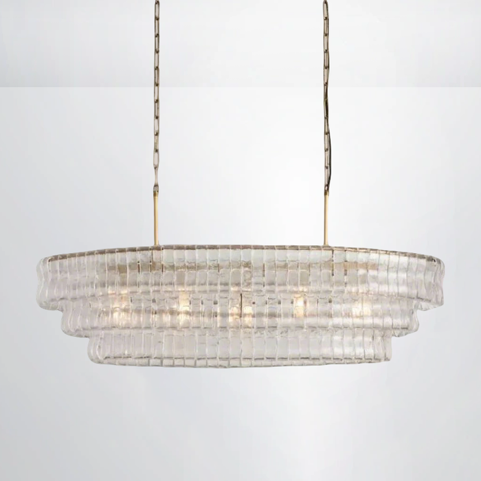 Amori Glass Oval Chandelier