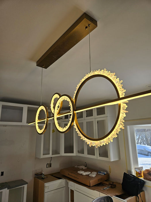 Primary Crystal Cluster Kitchen Island Chandelier