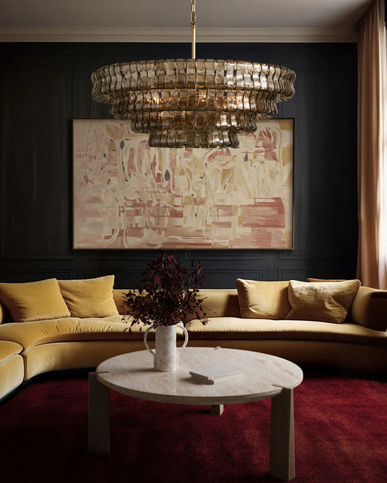 Amori 4/5-Tier Glass Round Chandelier