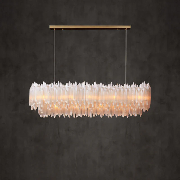 Selenite Rectangular Chandelier