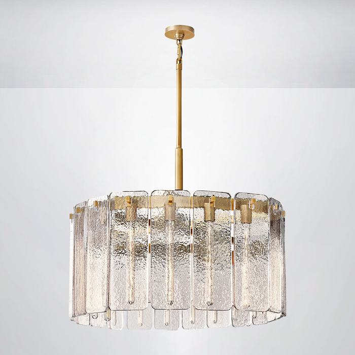 Elamette Glass Round Chandelier 36"D