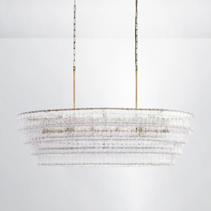Amori Glass Oval Chandelier