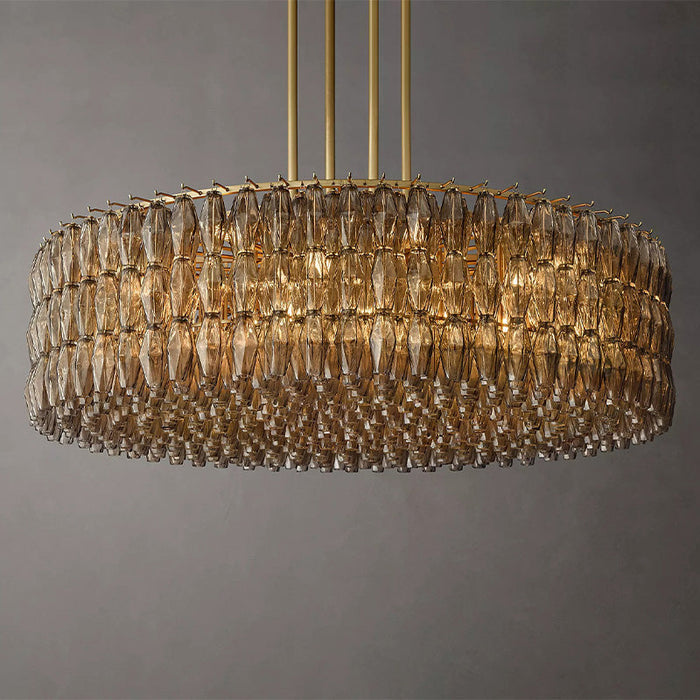 Rivelyn Crystal Round Chandelier 62"