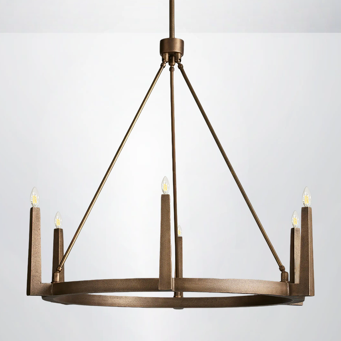 Emmet Round Chandelier 54"D 42"D