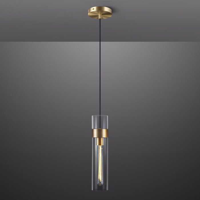 Glass Tube Pendant Light