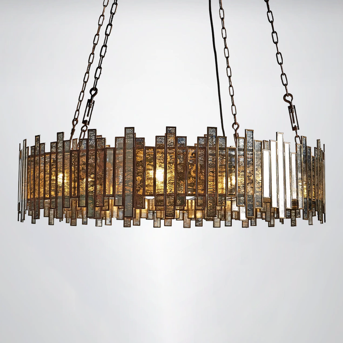 Artistic Glass Lailar Round Chandelier
