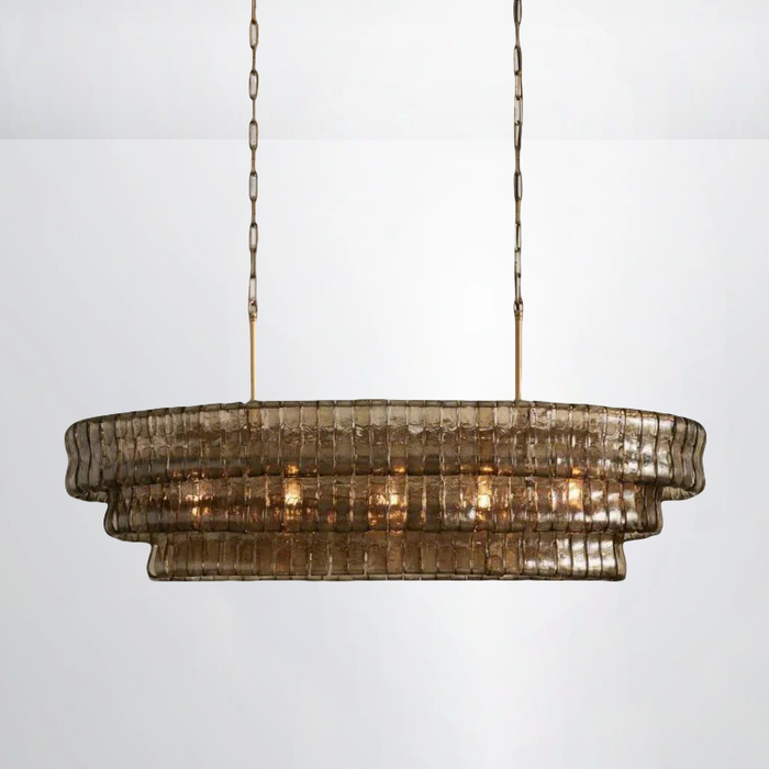 Amori Glass Oval Chandelier