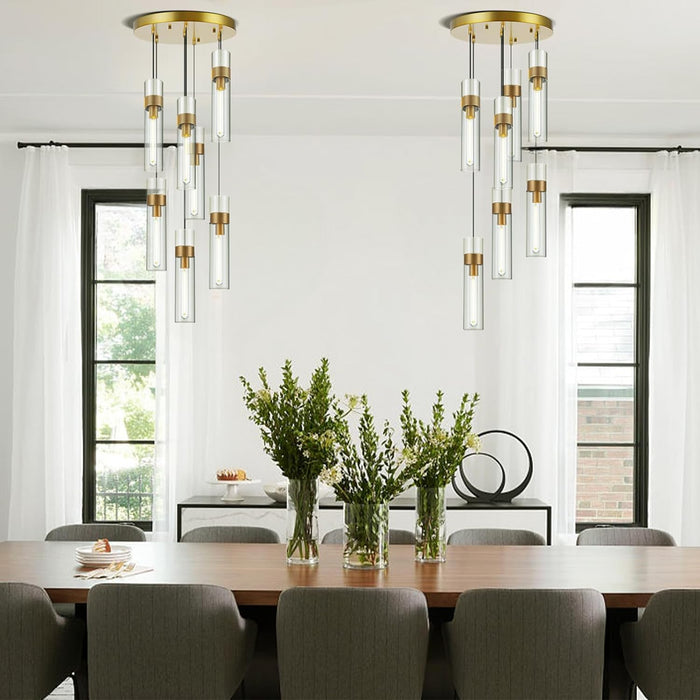 Glass Tube Pendant Light