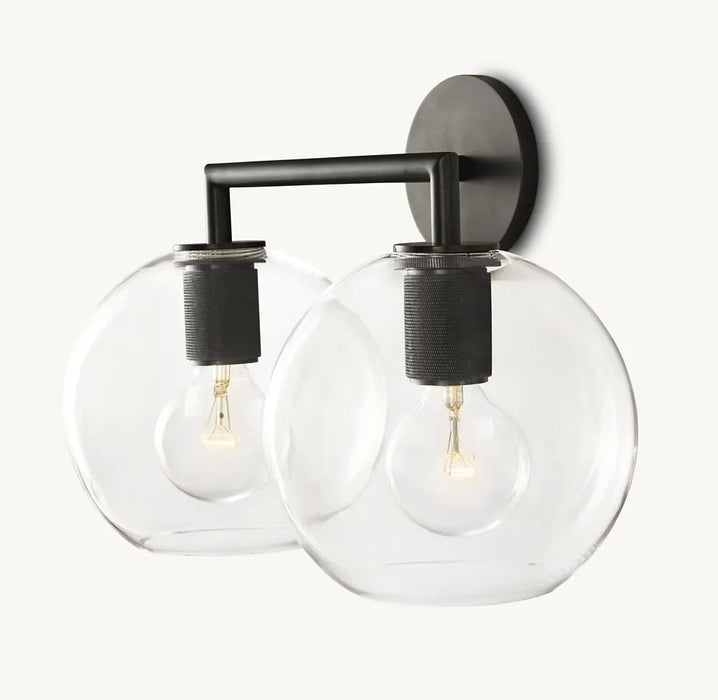 Utilitaire Globe Double Wall Sconce