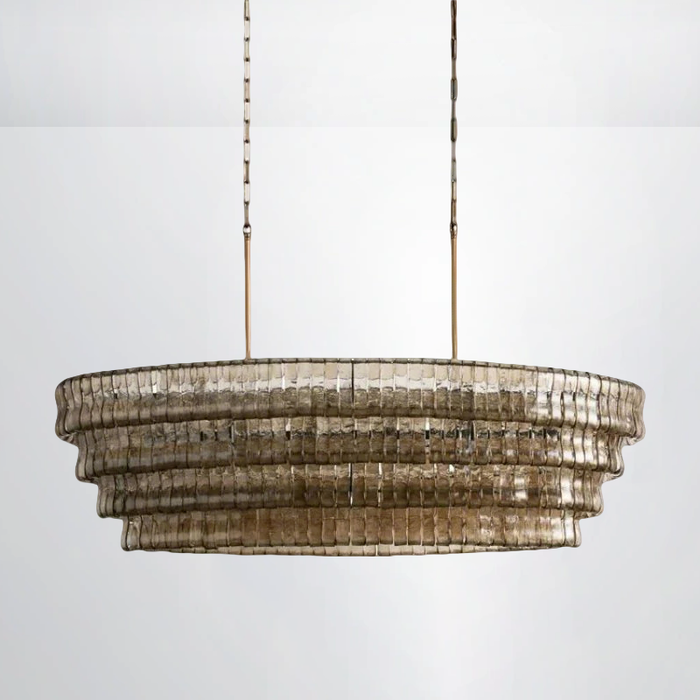 Amori Glass Oval Chandelier