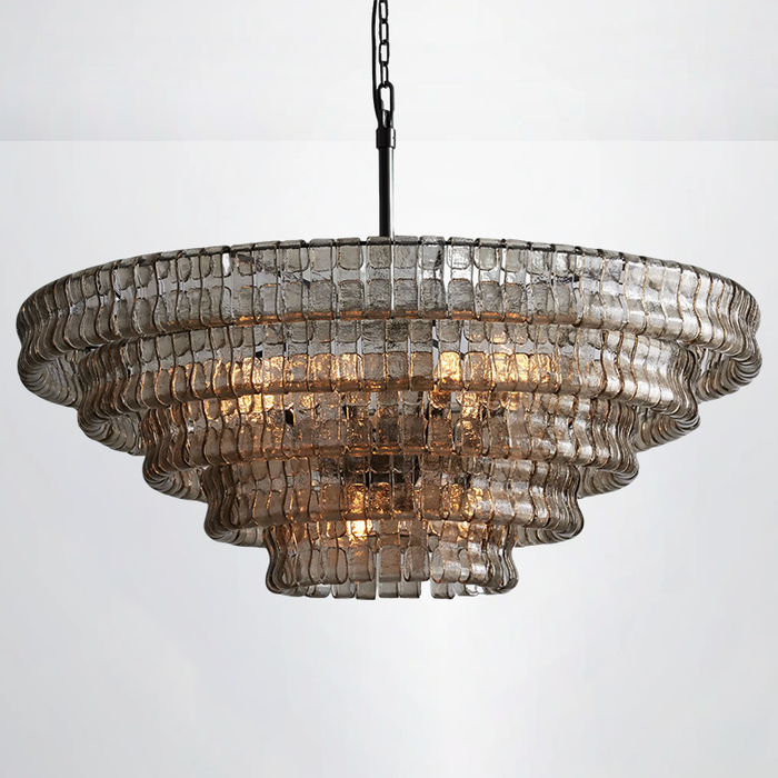 Amori 4/5-Tier Glass Round Chandelier