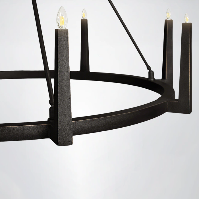 Emmet Round Chandelier 54"D 42"D
