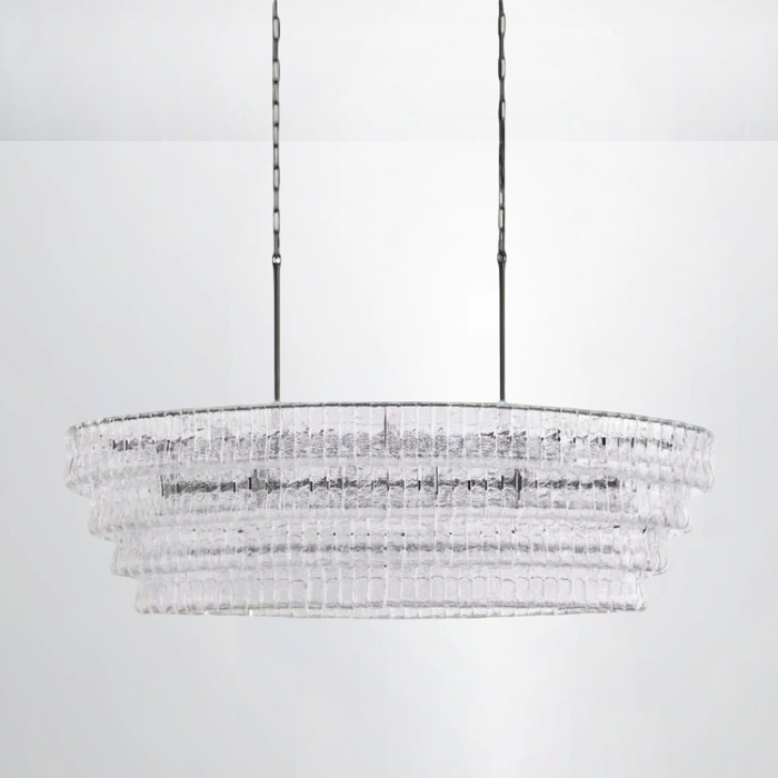 Amori Glass Oval Chandelier