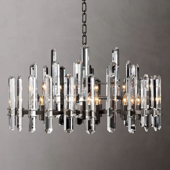 Wigail Prism Round Chandelier 36"