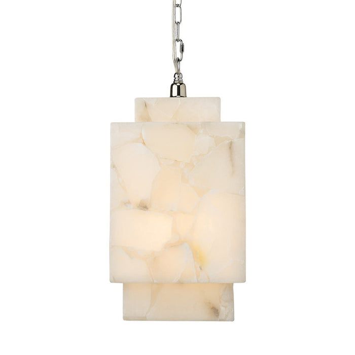 Alabaster Cube Pendant Light