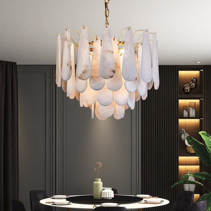 Alabaster Foyer Modern Chandelier