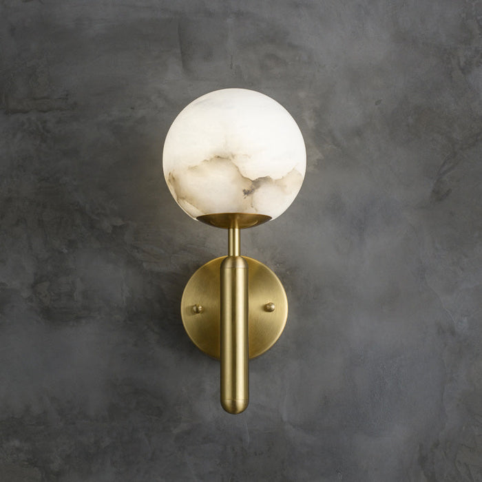 Alabaster Global Wall Light for Bedroom