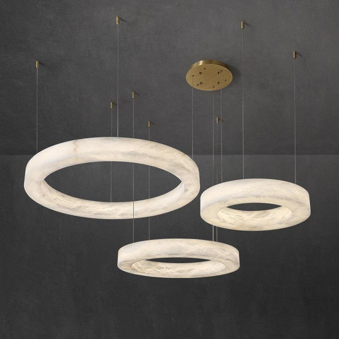 Alabaster Globle Chandelier Light