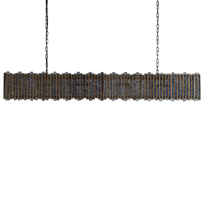 Artistic Glass Lailar Rectangular Chandelier