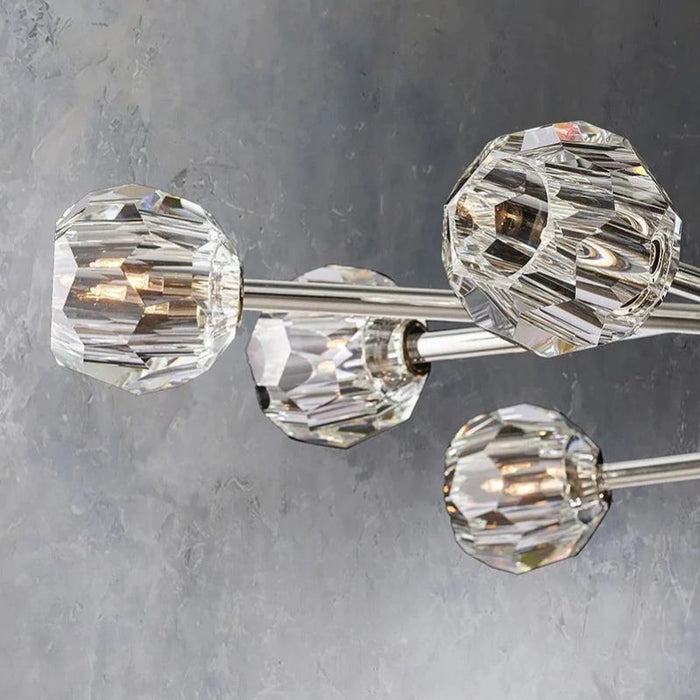 Kalle Clear Crystal Chandelier D60"