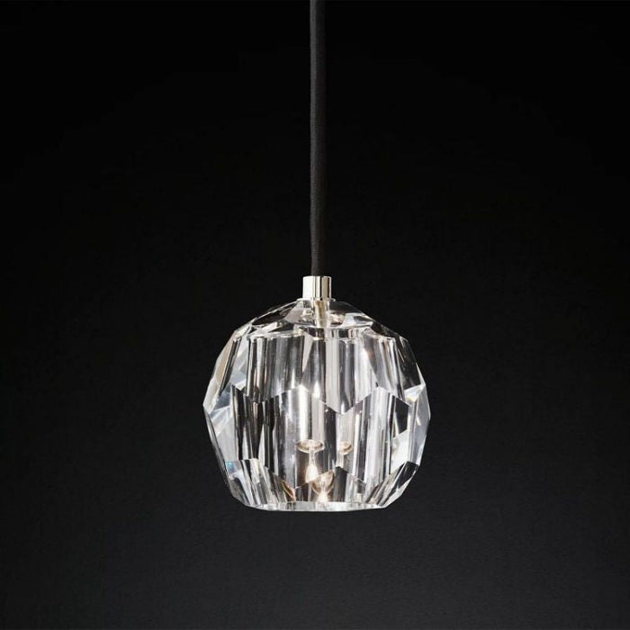 Kalle Clear Cristal  Glass Cord Pendant