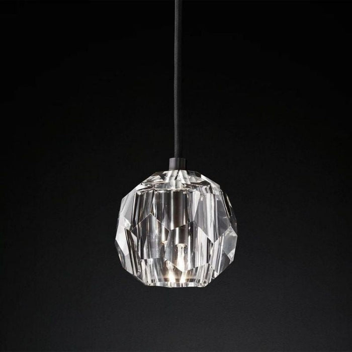 Kalle Clear Cristal  Glass Cord Pendant