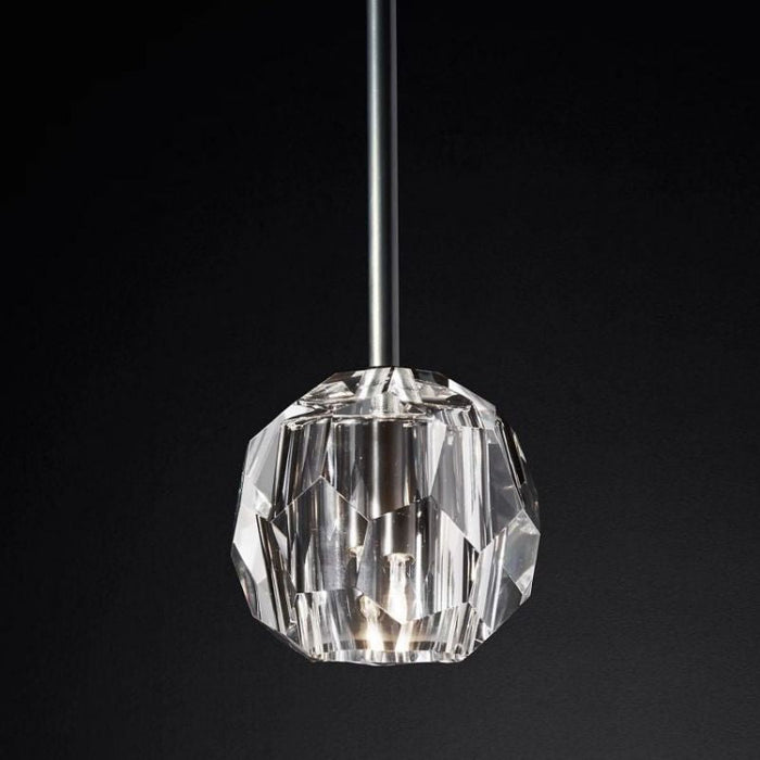 Kalle Clear Cristal  Glass Rod Pendant