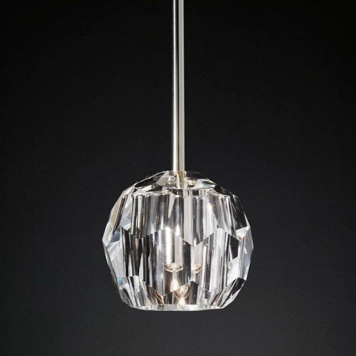 Kalle Clear Cristal  Glass Rod Pendant