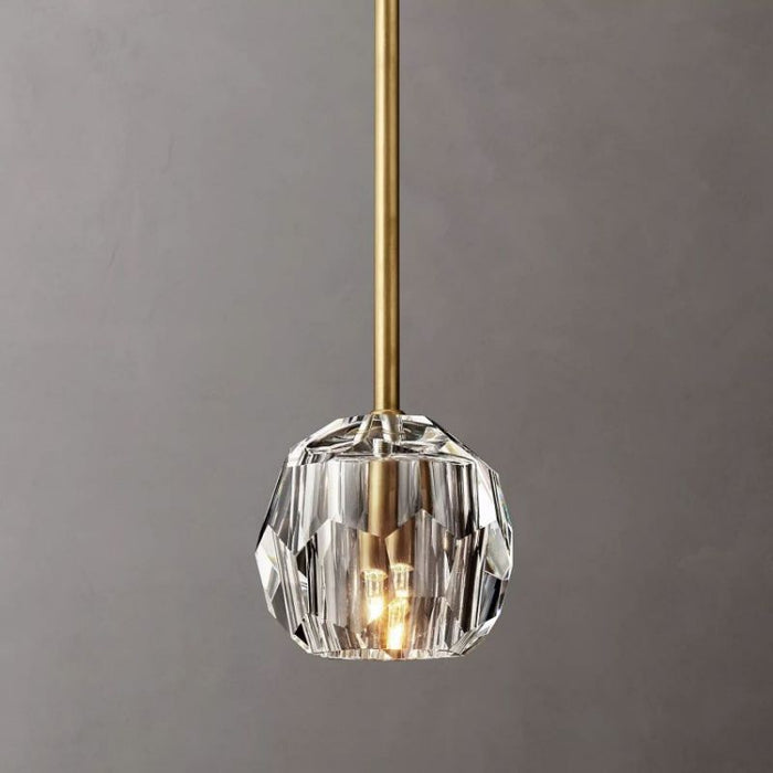 Kalle Clear Cristal  Glass Rod Pendant