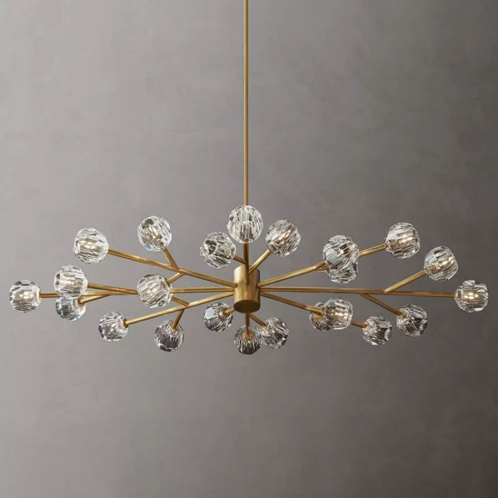 Kalle Clear Crystal Oval Chandelier D72"