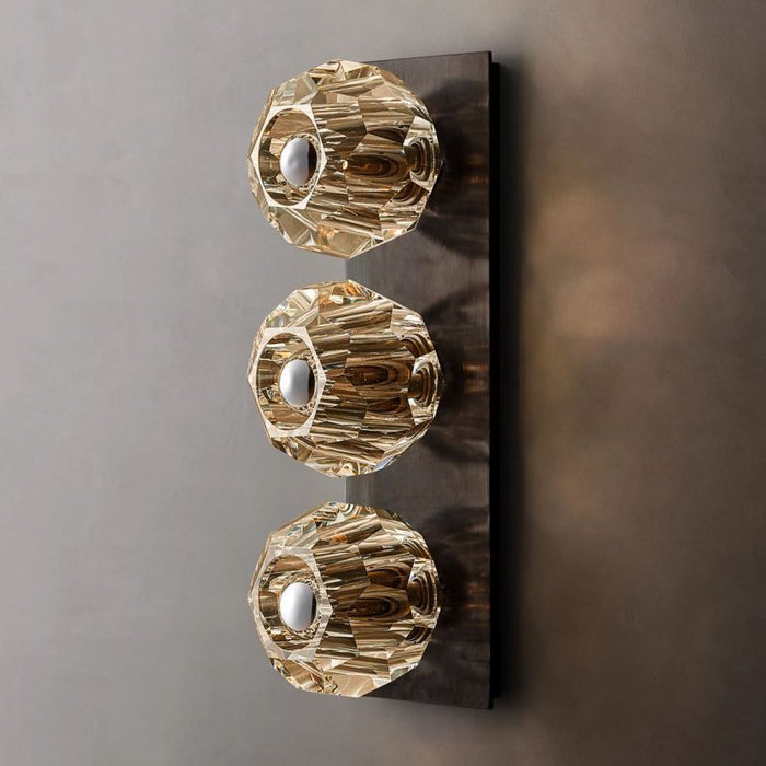 Kalle Clear Glass Linear Wall Sconce 3-lights