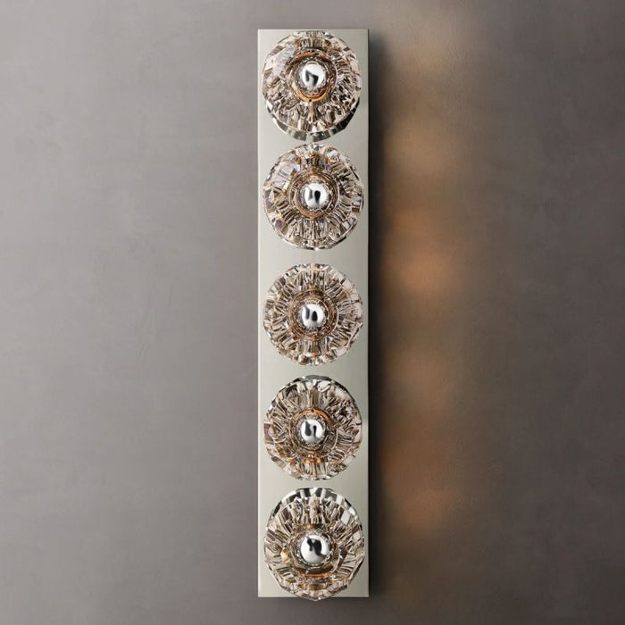 Kalle Clear Glass Linear Wall Sconce 5-lights