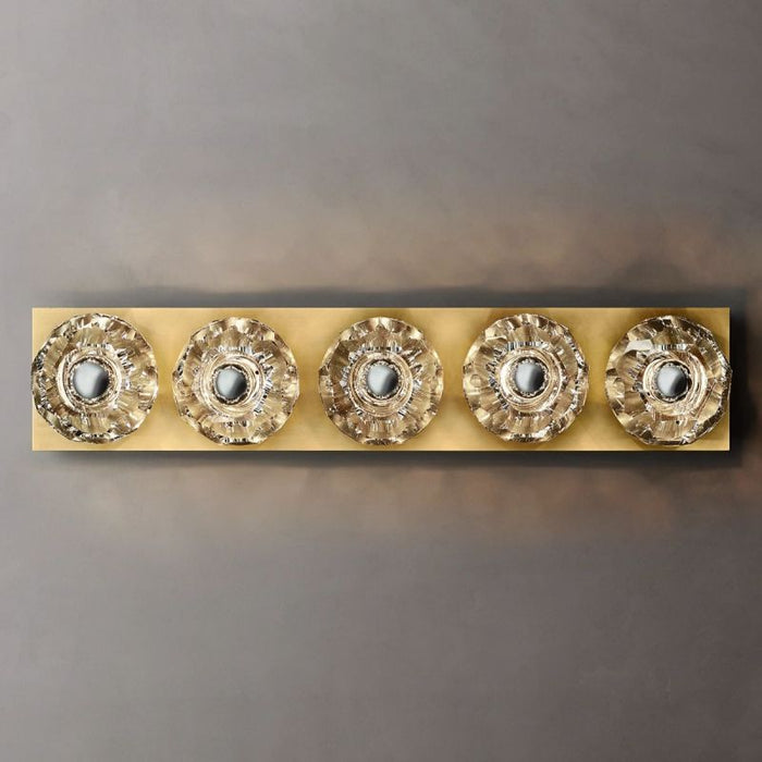 Kalle Clear Glass Linear Wall Sconce 5-lights