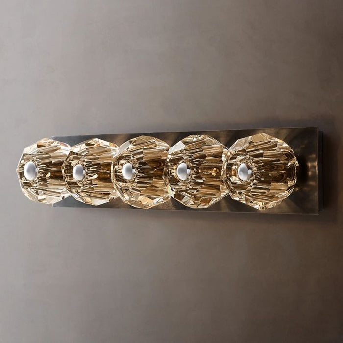 Kalle Clear Glass Linear Wall Sconce 5-lights