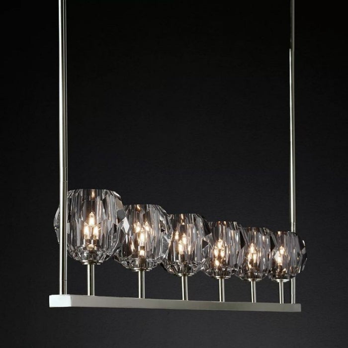 Kalle Cristal Linear Chandelier 60"(Clear )