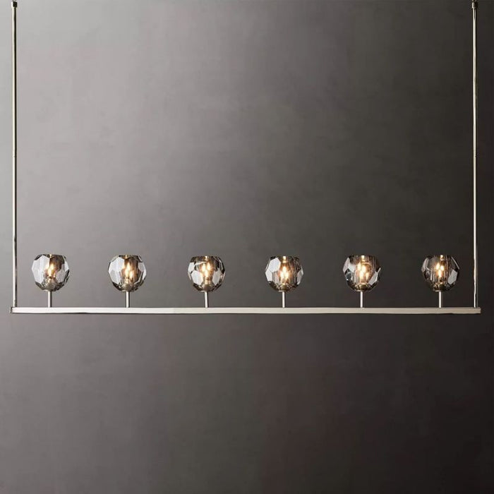 Kalle Cristal Linear Chandelier 60"(Smoke)