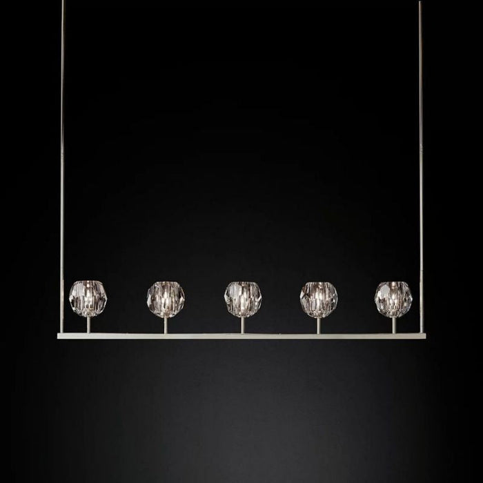 Kalle Cristal Linear Chandelier D48"(Clear)