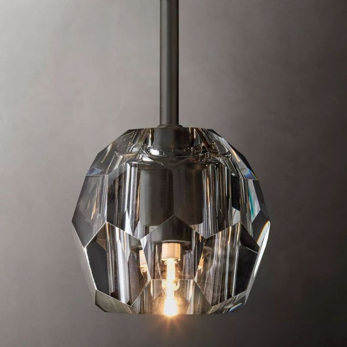 Kalle Smoke Cristal Glass Rod Pendant