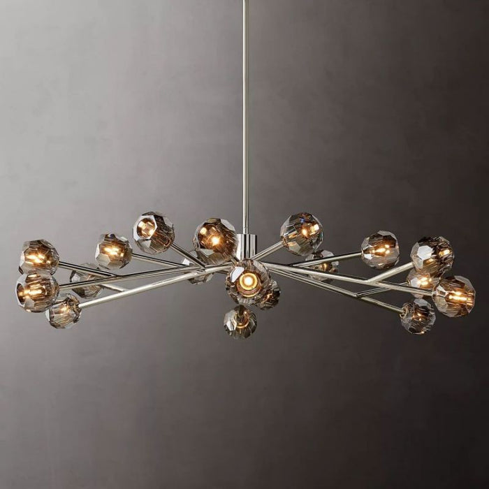 Kalle Smoke Crystal Chandelier D60"