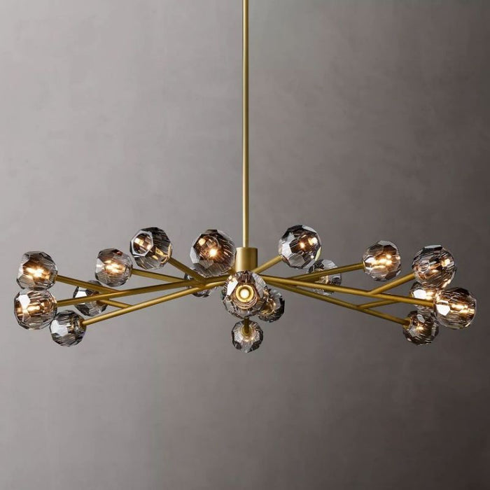 Kalle Smoke Crystal Chandelier D60"